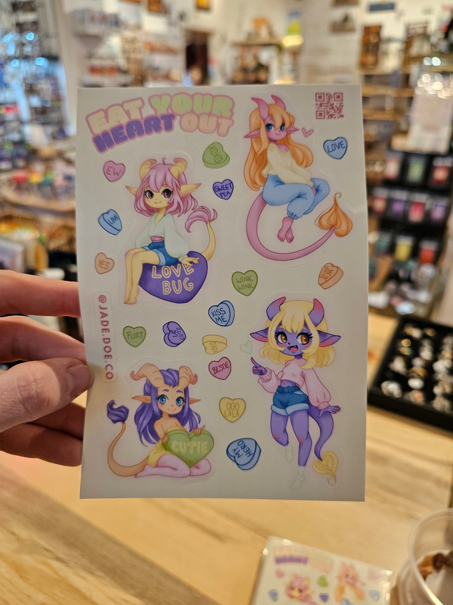 Sticker Sheet - Eat Your Heart Out